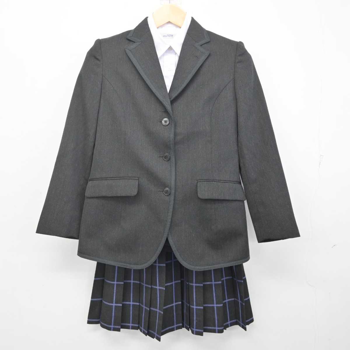 【中古】東京都 かえつ有明中・高等学校 女子制服 4点 (ブレザー・シャツ・スカート) sf070563