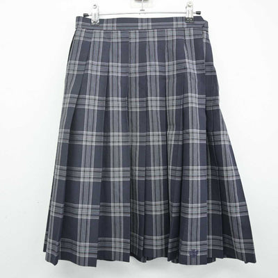 【中古】兵庫県 明石南高等学校 女子制服 3点 (ニットベスト・シャツ・スカート) sf070568