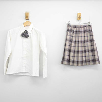 【中古】東京都 八雲学園中学校高等学校 女子制服 3点 (シャツ・スカート) sf070571