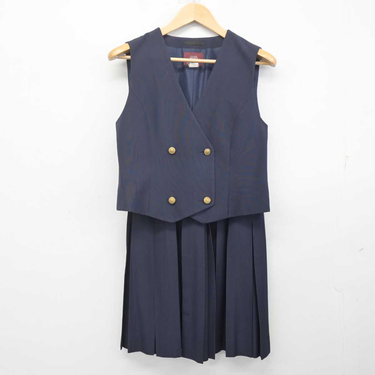 【中古】埼玉県 坂戸市立桜中学校 女子制服 2点 (ベスト・スカート) sf070578