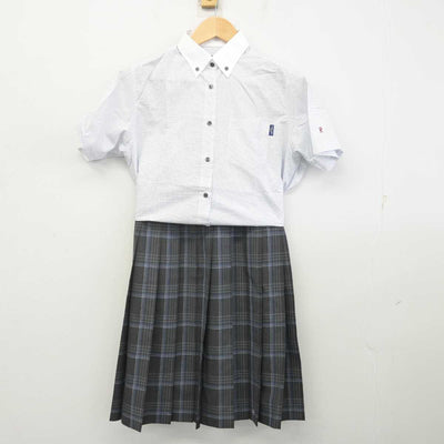 【中古】北海道 立命館慶祥高等学校 女子制服 3点 (シャツ・スカート) sf070579