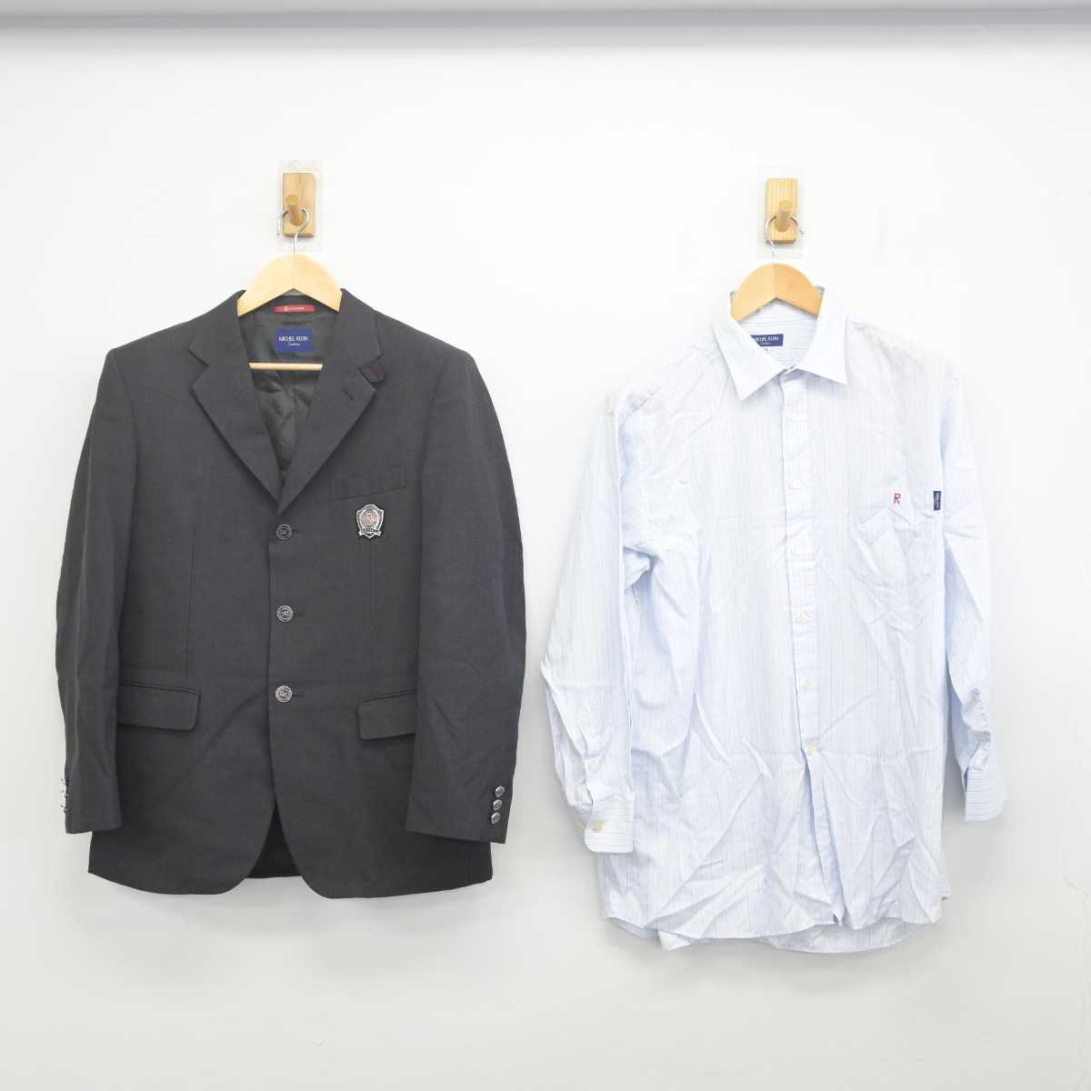 【中古】北海道 立命館慶祥高等学校 男子制服 4点 (ブレザー・シャツ・ズボン) sf070584