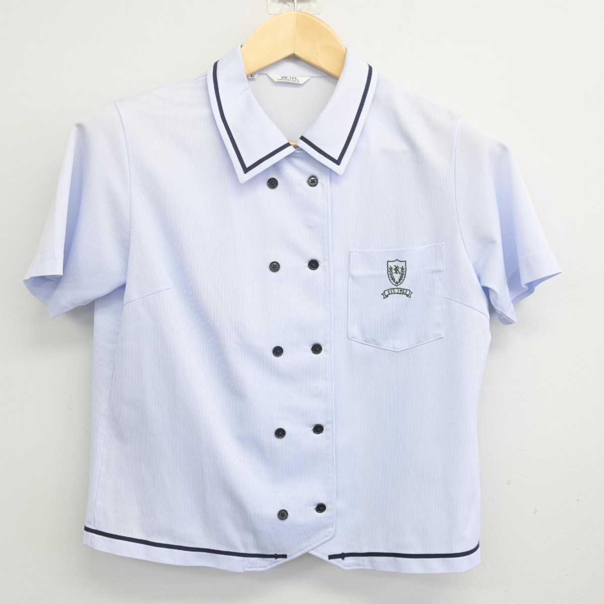 【中古】千葉県 千葉黎明高等学校 女子制服 3点 (ニットベスト・シャツ・スカート) sf070602