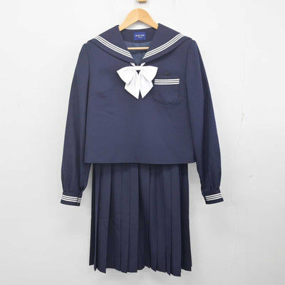 【中古】兵庫県 那波中学校 女子制服 2点 (セーラー服・スカート) sf070607