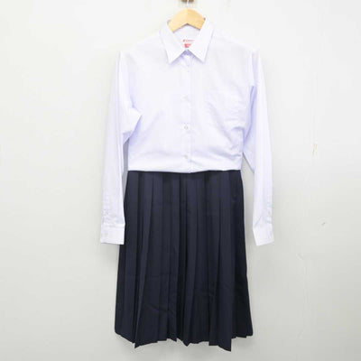 【中古】兵庫県 那波中学校 女子制服 2点 (シャツ・スカート) sf070608