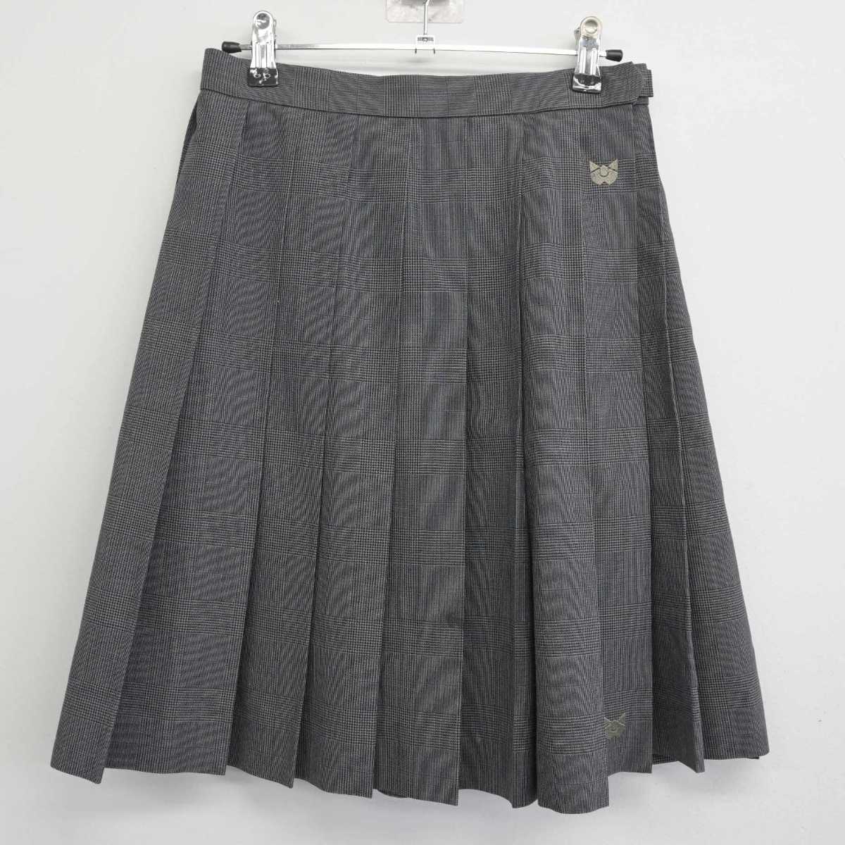 【中古】京都府 北陵高等学校 女子制服 3点 (ニットベスト・シャツ・スカート) sf070610