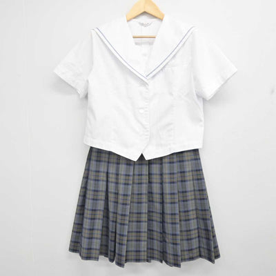 【中古】鹿児島県 蒲生高等学校 女子制服 2点 (セーラー服・スカート) sf070624