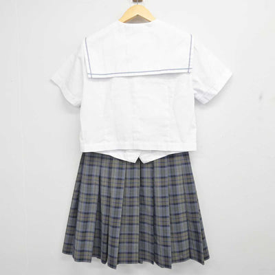 【中古】鹿児島県 蒲生高等学校 女子制服 2点 (セーラー服・スカート) sf070624