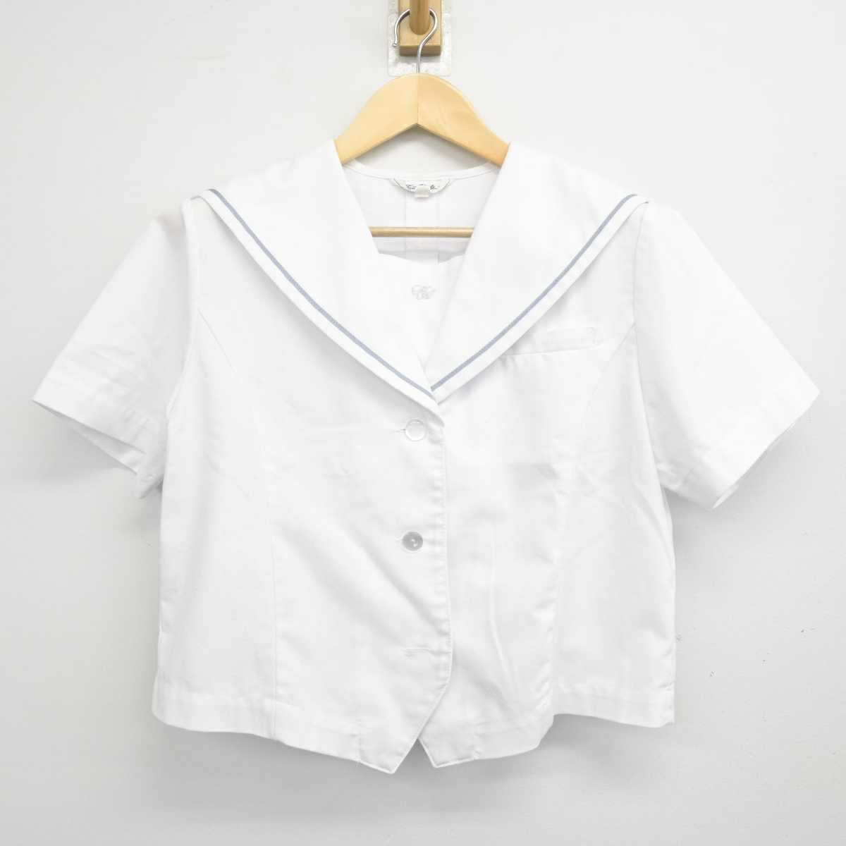 【中古】鹿児島県 蒲生高等学校 女子制服 2点 (セーラー服・スカート) sf070624