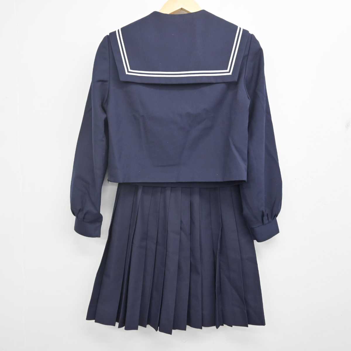 【中古】岐阜県 岐阜市立精華中学校 女子制服 2点 (セーラー服・スカート) sf070630