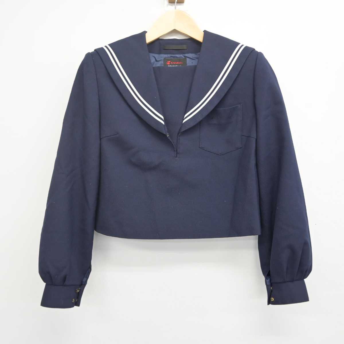 【中古】岐阜県 岐阜市立精華中学校 女子制服 2点 (セーラー服・スカート) sf070630