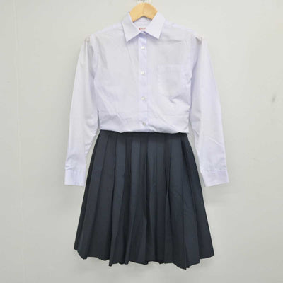 【中古】岐阜県 岐阜市立精華中学校 女子制服 2点 (シャツ・スカート) sf070632