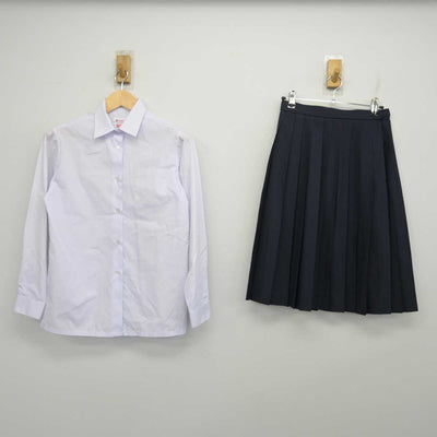 【中古】岐阜県 岐阜市立精華中学校 女子制服 2点 (シャツ・スカート) sf070633