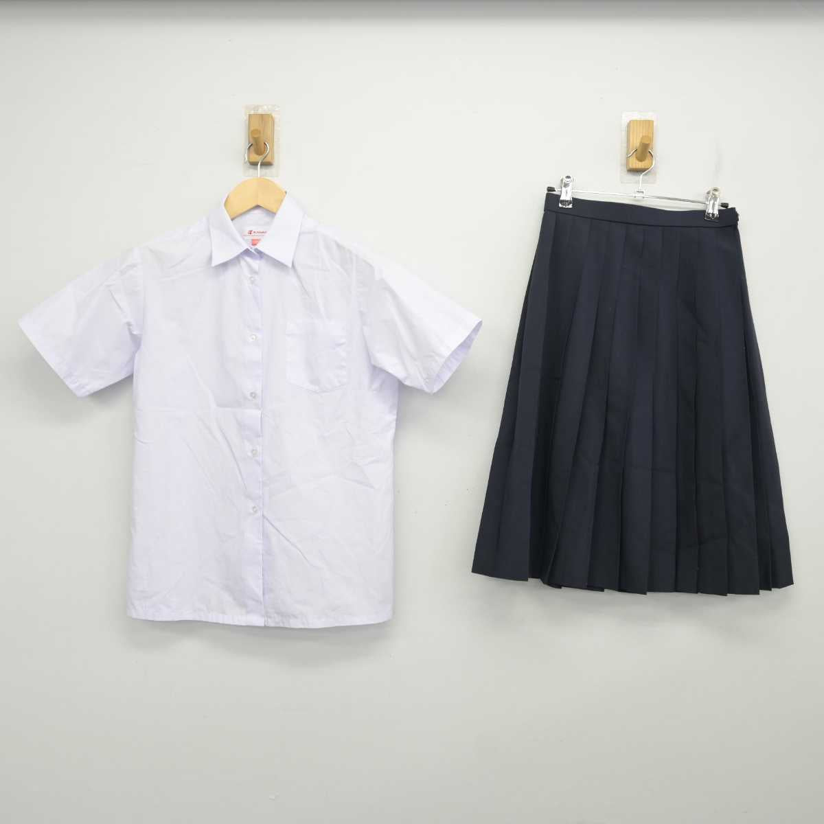 【中古】岐阜県 岐阜市立精華中学校 女子制服 2点 (シャツ・スカート) sf070634