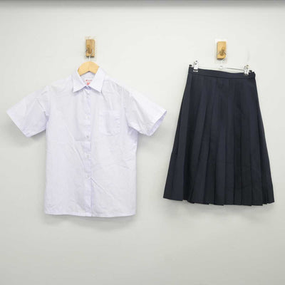 【中古】岐阜県 岐阜市立精華中学校 女子制服 2点 (シャツ・スカート) sf070634