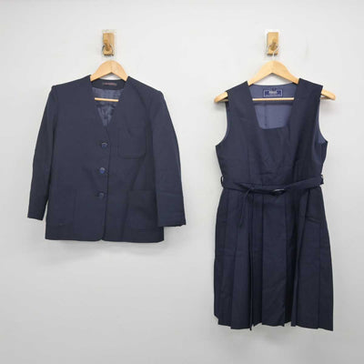 【中古】群馬県 館林市立第四中学校 女子制服 3点 (ブレザー・ジャンパースカート・スカート) sf070639