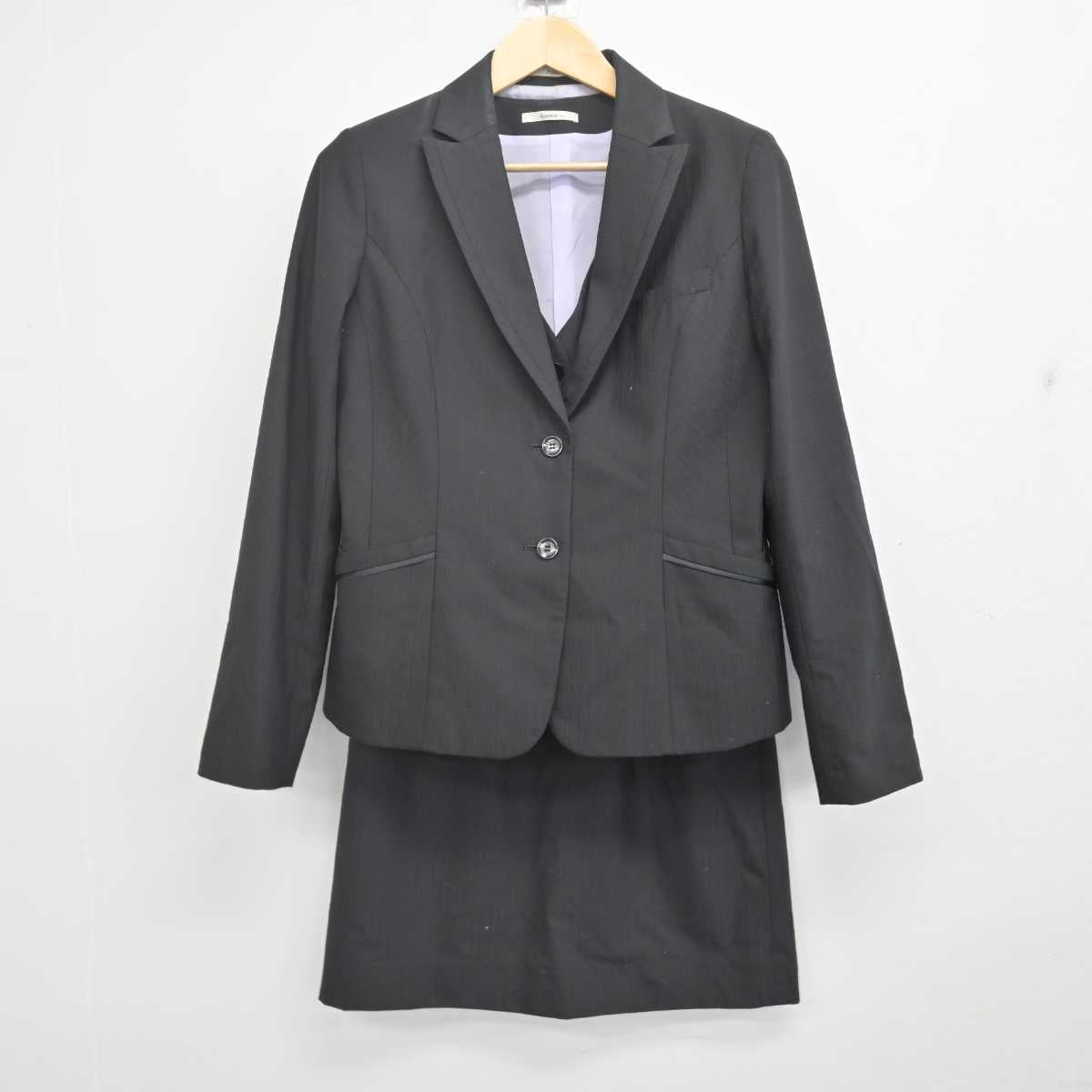 【中古】 事務服 女子制服 3点 (ジャケット・ベスト・スカート) sf070641