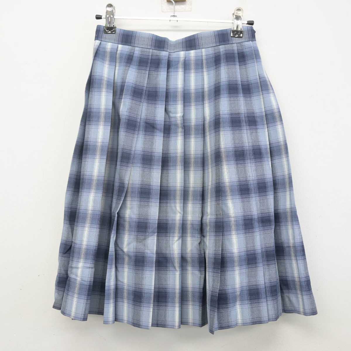 【中古】宮崎県 宮崎日本大学 中学校・高等学校 女子制服 5点 (シャツ・スカート) sf070658