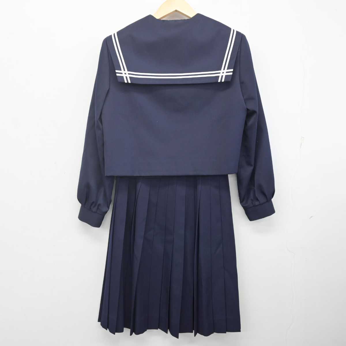 【中古】愛知県 矢作北中学校 女子制服 2点 (セーラー服・スカート) sf070661