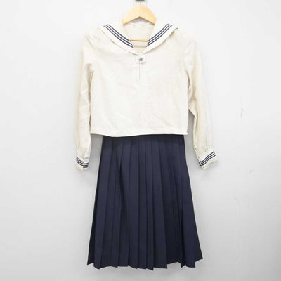 【中古】広島県 尾道北高等学校 女子制服 3点 (セーラー服・スカート) sf070667