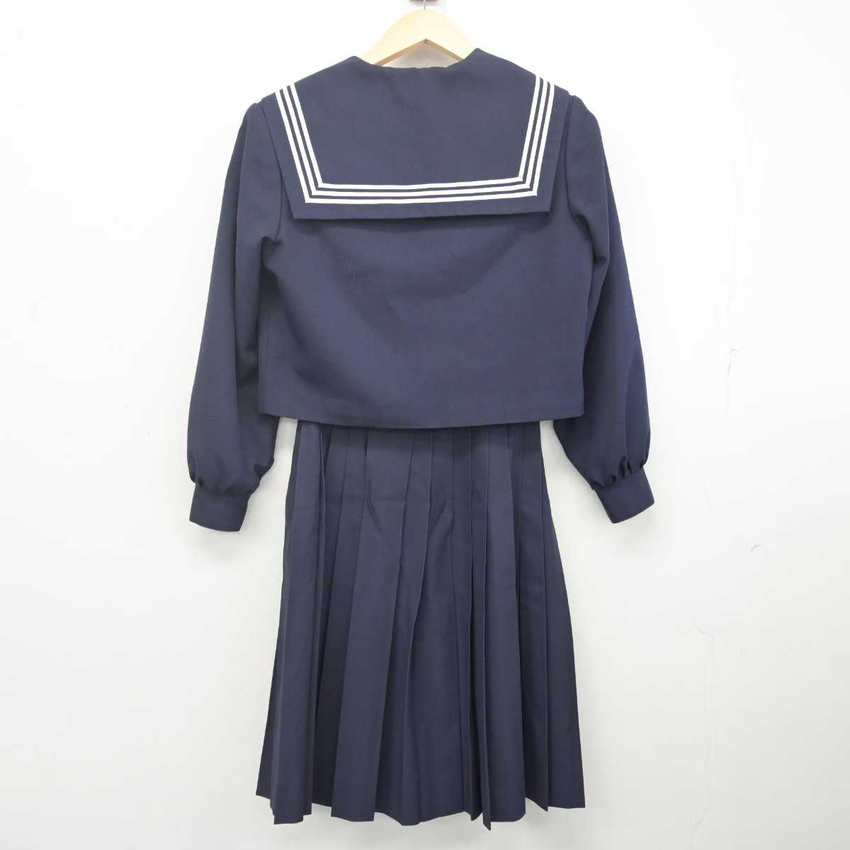 【中古】愛知県 香流中学校 女子制服 3点 (セーラー服・スカート) sf070669