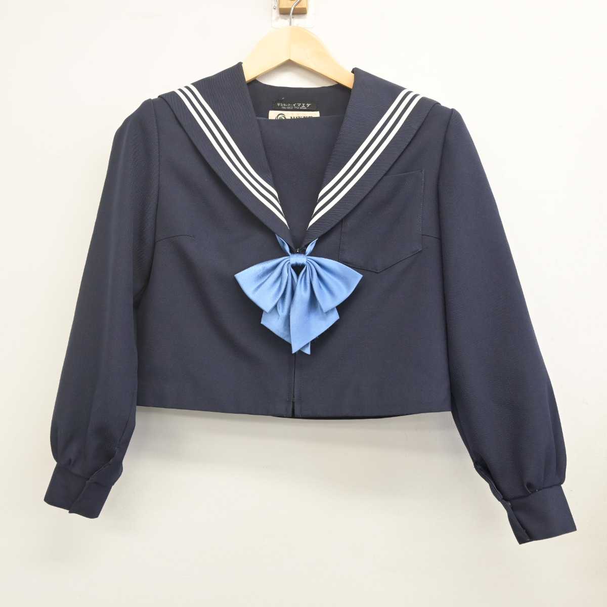 【中古】愛知県 香流中学校 女子制服 3点 (セーラー服・スカート) sf070669