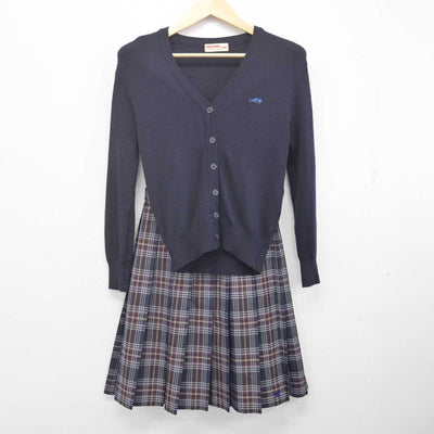 【中古】愛知県 守山高等学校 女子制服 4点 (ブレザー・ニット・スカート) sf070670