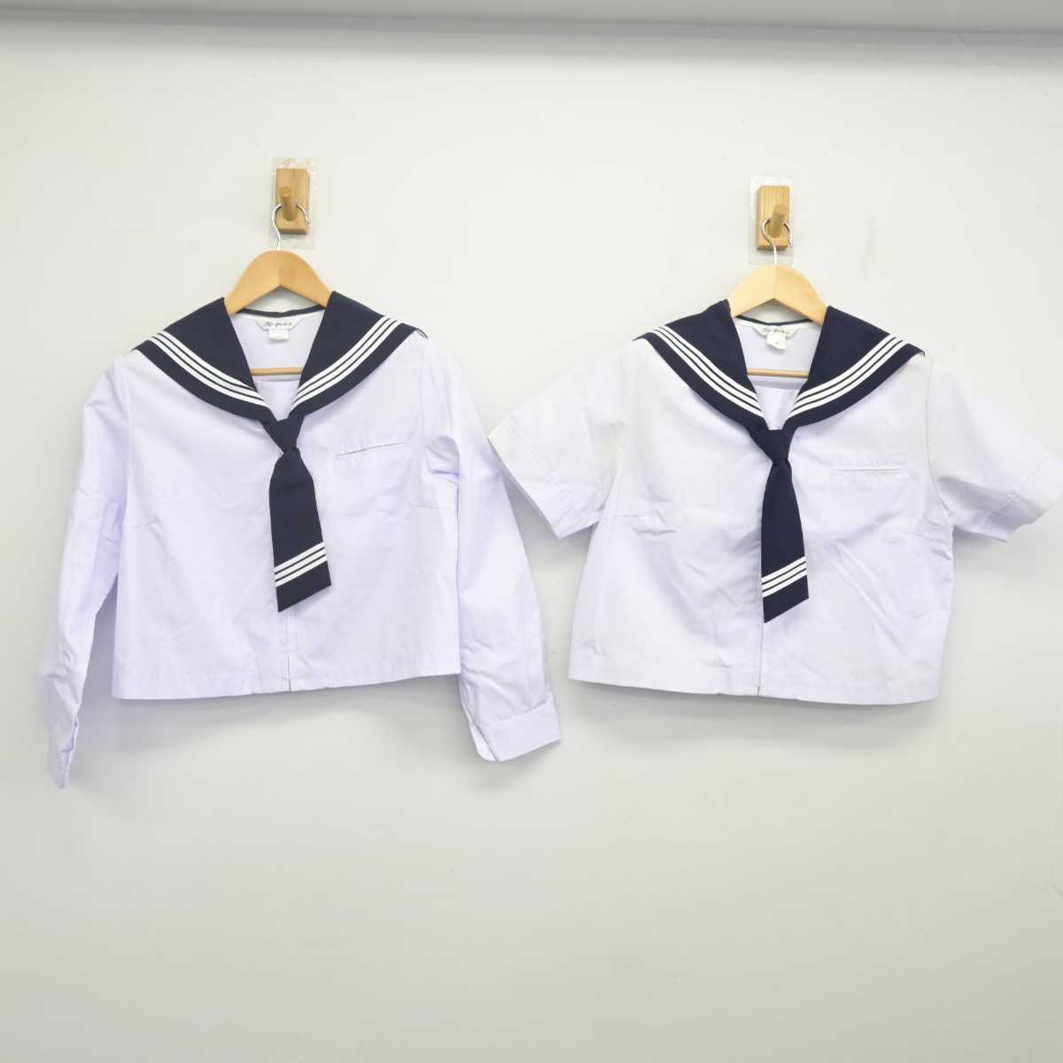 【中古】千葉県 白山中学校 女子制服 3点 (セーラー服) sf070674