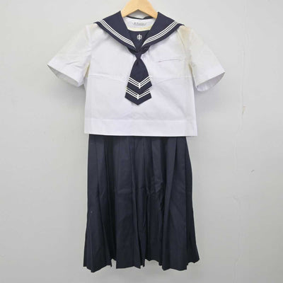 【中古】東京都 白百合学園中学高等学校 女子制服 3点 (セーラー服・スカート) sf070675