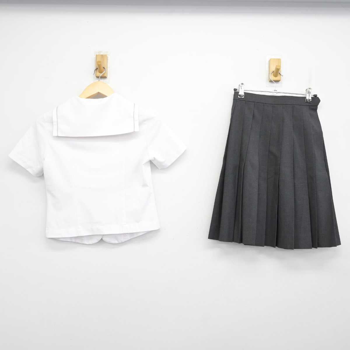 【中古】熊本県 鎮西高等学校/旧制服 女子制服 3点 (セーラー服・スカート) sf070677