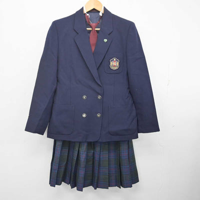 【中古】東京都 江戸川女子中学校・高等学校 女子制服 5点 (ブレザー・ニットベスト・スカート) sf070679