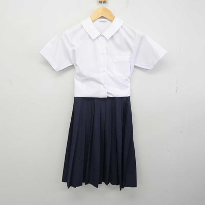 【中古】茨城県 常陸大宮市立第二中学校 女子制服 2点 (シャツ・スカート) sf070689