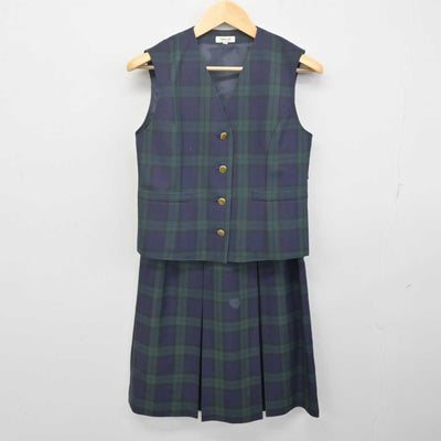 【中古】熊本県 東稜高等学校 女子制服 4点 (ブレザー・ベスト・スカート) sf070690