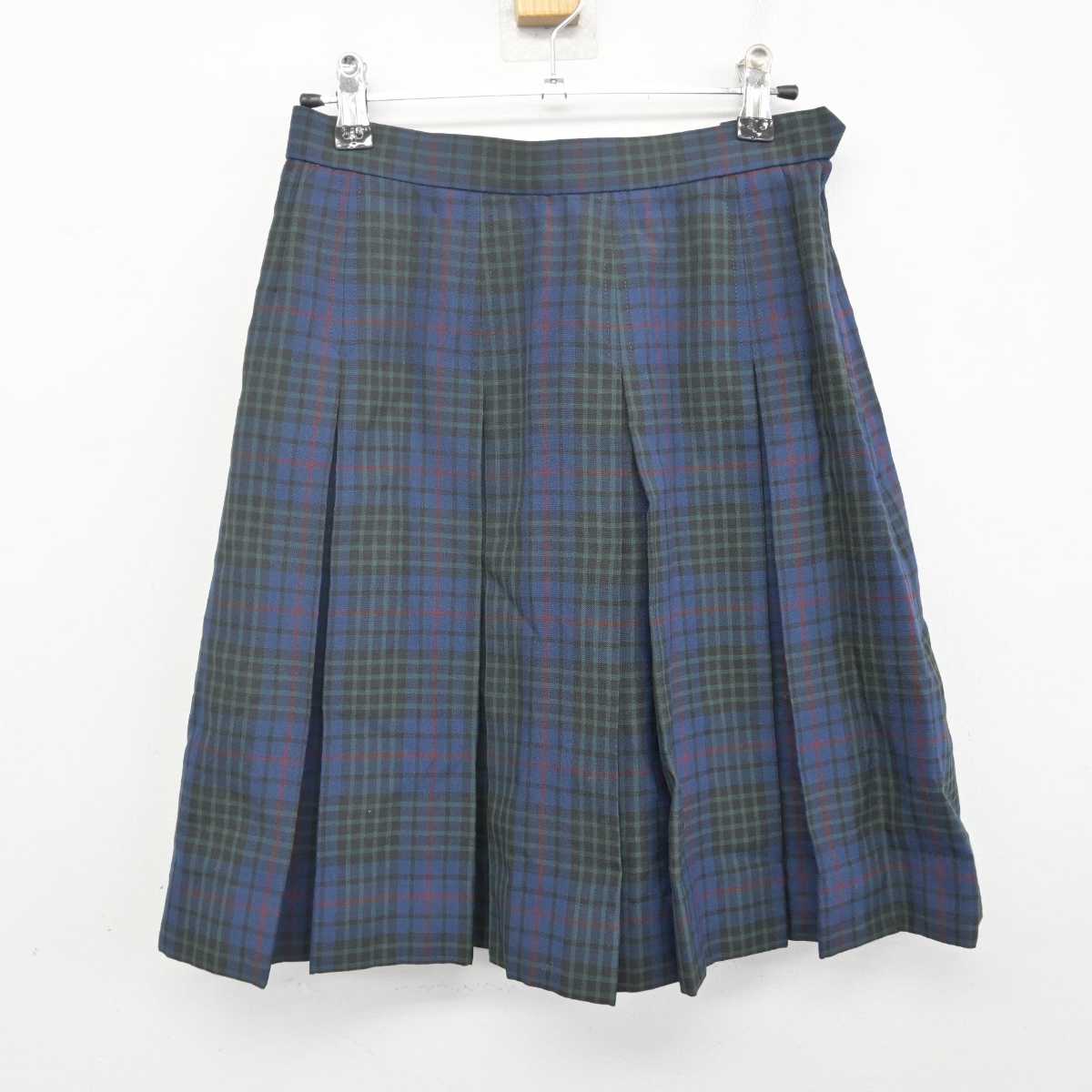 【中古】福島県 日本大学東北高等学校 女子制服 2点 (ベスト・スカート) sf070693