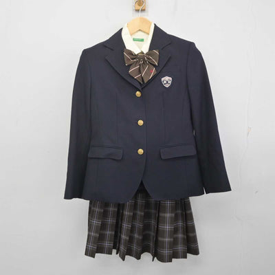 【中古】大阪府 四條畷学園高等学校 女子制服 5点 (ブレザー・ニット・シャツ・スカート) sf070695