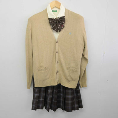 【中古】大阪府 四條畷学園高等学校 女子制服 5点 (ブレザー・ニット・シャツ・スカート) sf070695