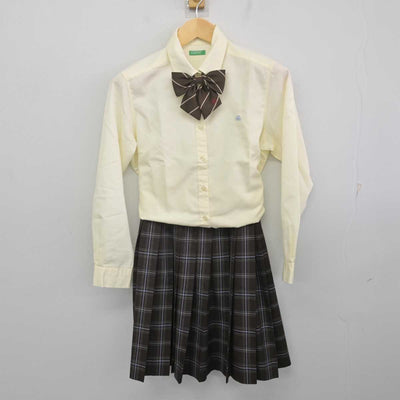 【中古】大阪府 四條畷学園高等学校 女子制服 5点 (ブレザー・ニット・シャツ・スカート) sf070695