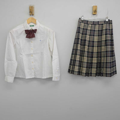 【中古】大阪府 四條畷学園高等学校 女子制服 3点 (シャツ・スカート) sf070696