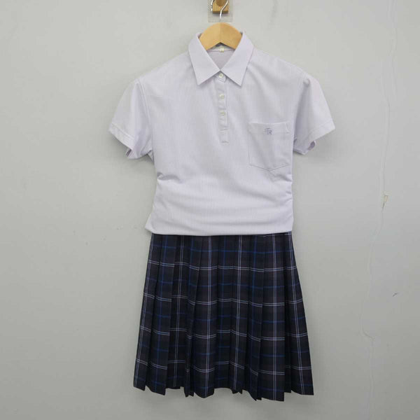 【中古】東京都 東京立正中学校・高等学校 女子制服 3点 (シャツ・スカート) sf070702