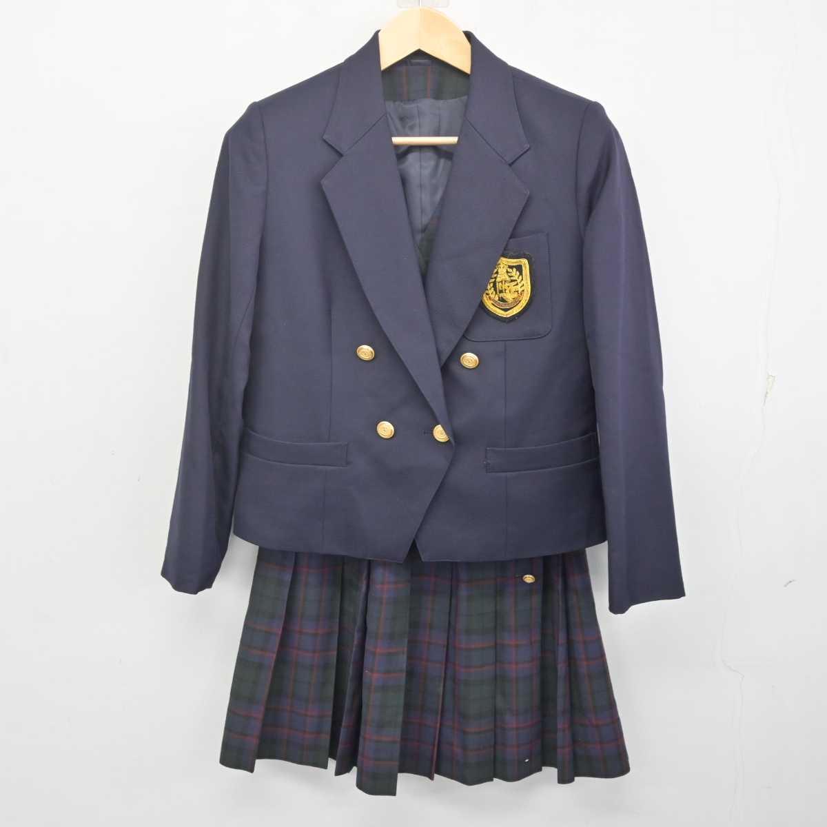 【中古】東京都 鶴川高等学校 女子制服 3点 (ブレザー・ベスト・スカート) sf070726