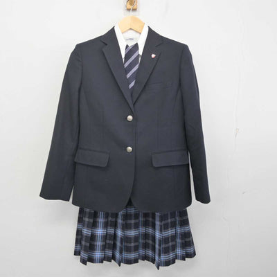 【中古】大阪府 大阪青凌中学校・高等学校 女子制服 5点 (ブレザー・シャツ・スカート) sf070731