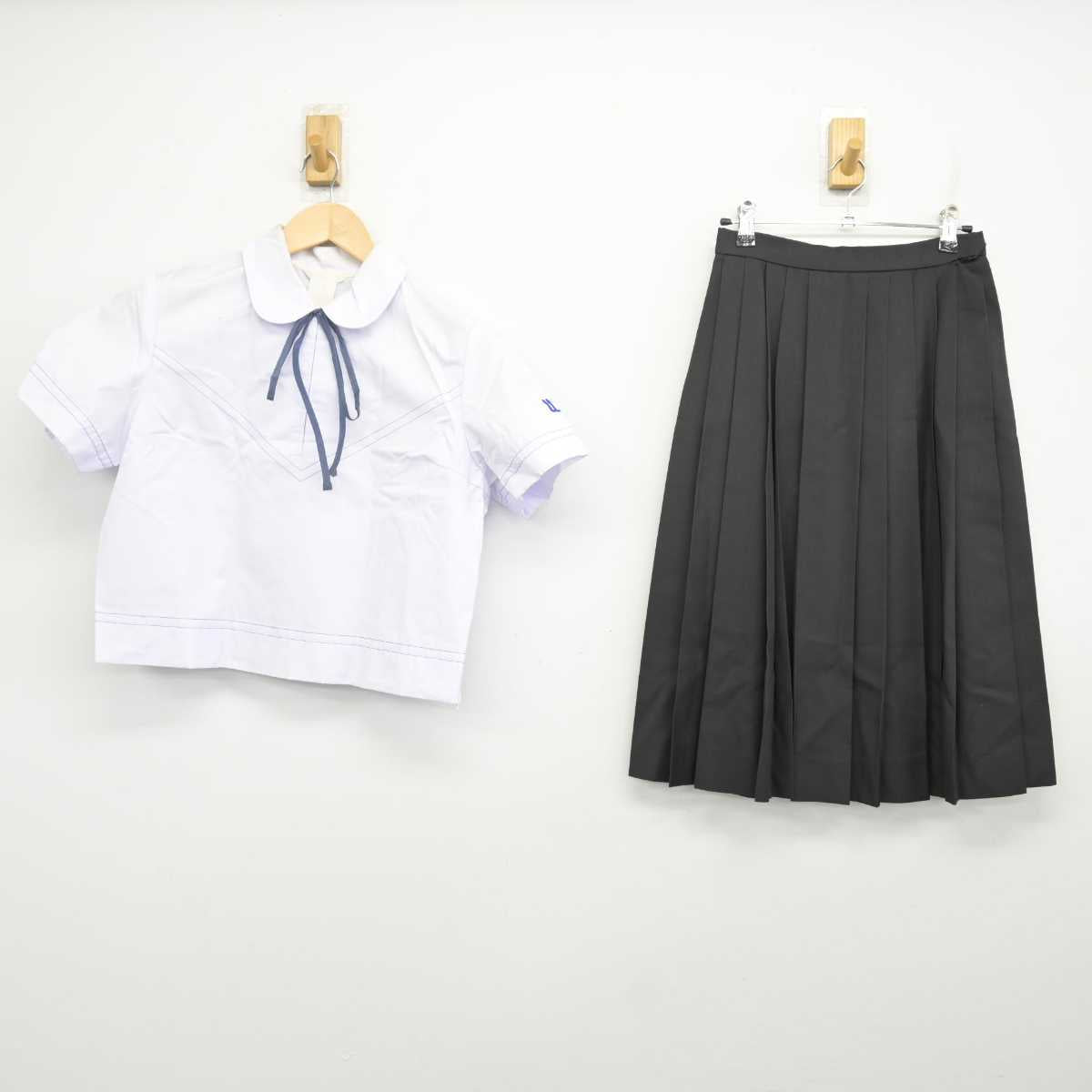 【中古】鹿児島県 鹿児島純心女子高等学校 女子制服 3点 (シャツ・スカート) sf070749