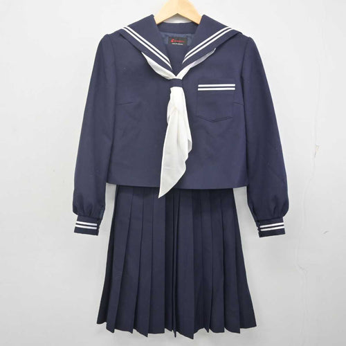 中古制服】大阪府 プール学院高等学校 女子制服 5点（セーラー服 