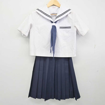 【中古】広島県 日比崎中学校 女子制服 3点 (セーラー服・スカート) sf070756