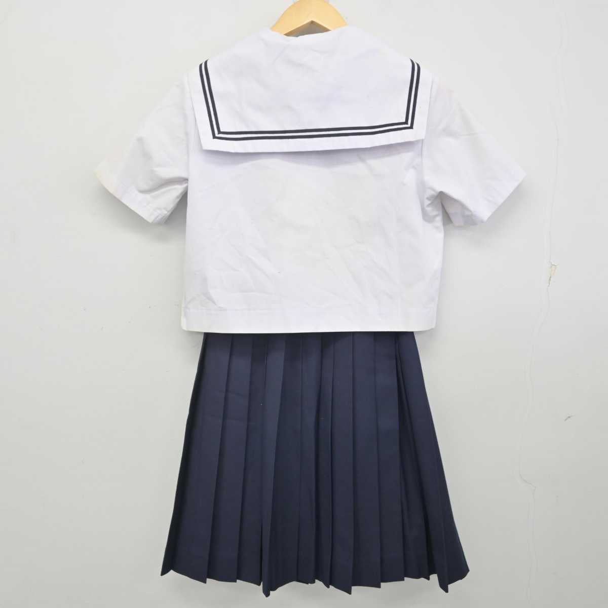 【中古】広島県 日比崎中学校 女子制服 3点 (セーラー服・スカート) sf070756