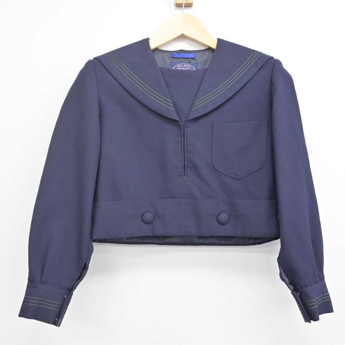 【中古】大阪府 樟蔭高等学校 女子制服 2点 (セーラー服・スカート) sf070761