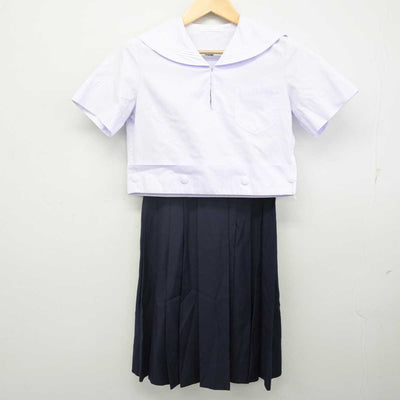 【中古】大阪府 樟蔭高等学校 女子制服 2点 (セーラー服・スカート) sf070763