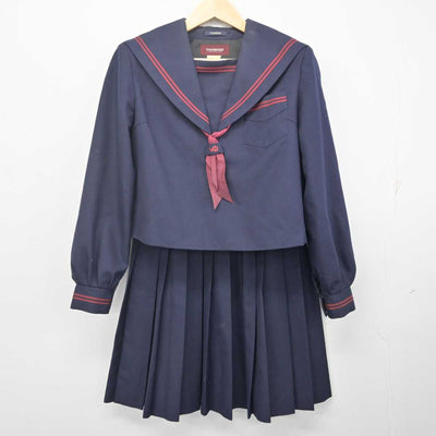 【中古】大阪府 摂津市立第五中学校 女子制服 3点 (セーラー服・スカート) sf070766