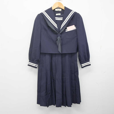 【中古】熊本県 託麻中学校 女子制服 3点 (セーラー服・ジャンパースカート) sf070774