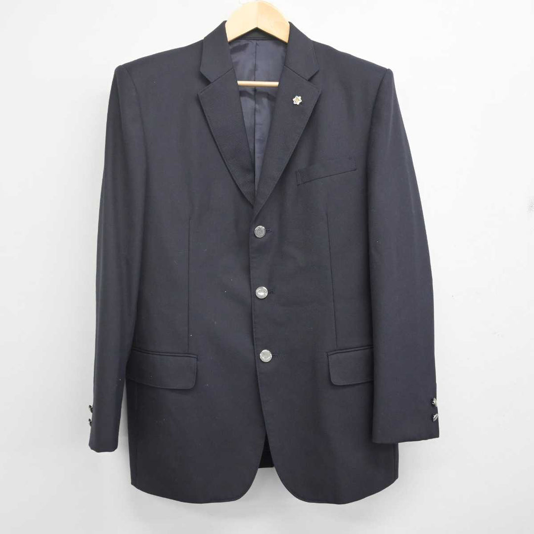 【中古】熊本県 湧心館高等学校 男子制服 5点 (ブレザー・シャツ・ズボン) sf070781